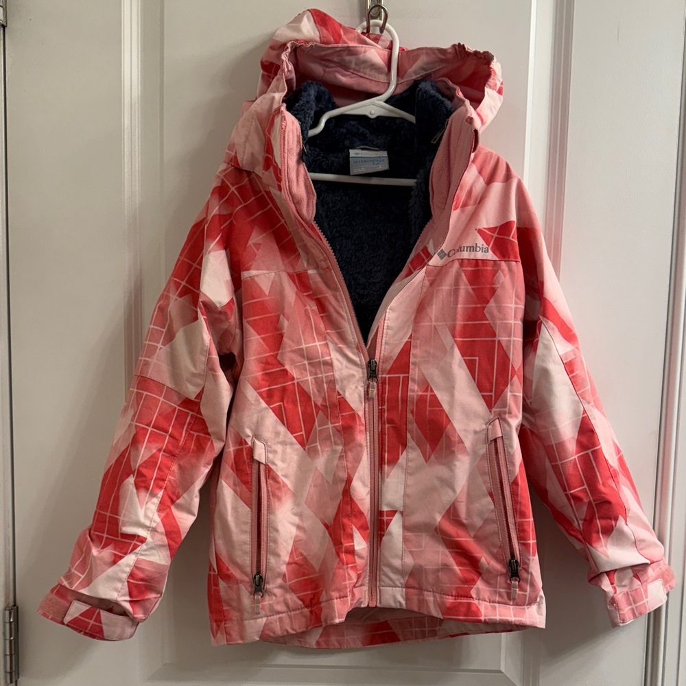 Columbia Kids' Geometric Pink Puffer Jacket